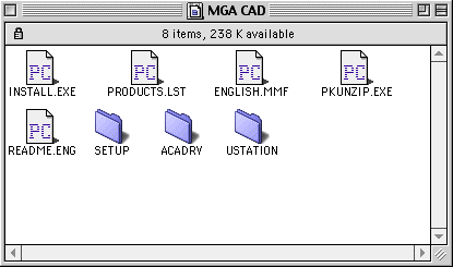 Millennium CAD Drivers Disk Window