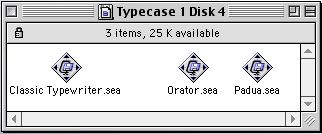 Typecase Volume 1 Disk 4