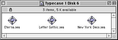 Typecase Volume 1 Disk 6